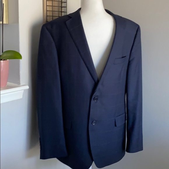 TALLIA Other - TALLIA Wool Tailor Fit Navy Blue Suit